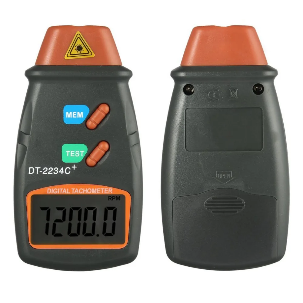 

Hot Digital Laser Tachometer RPM Meter Non-Contact Motor Lathe Speed Gauge Revolution Spin 2.5 to 999.9 RPM