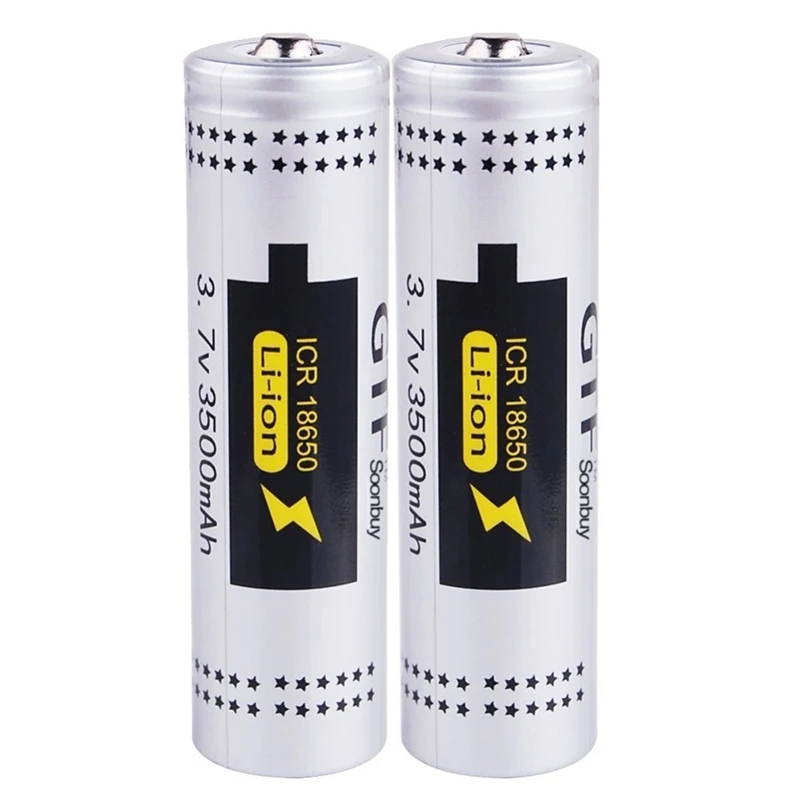 

1pcs GTF 3.7V 3500mah 18650 Battery CR123A Li-ion Rechargeable Batteries LED Flashlight Torch Electric Car Toy battery