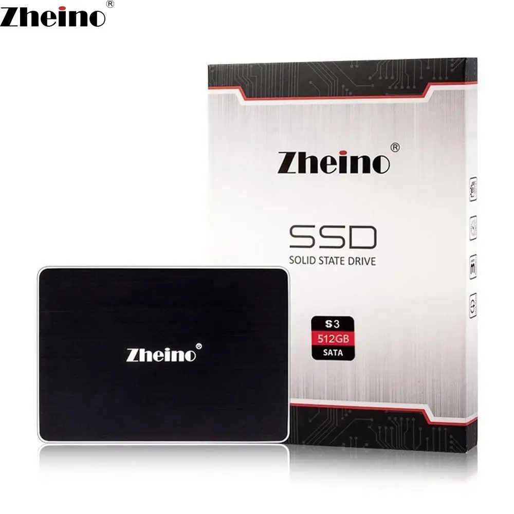 Zheino SSD 512gb 2,5 SATA3 SSD 3D NAND/TLC Внутренний твердотельный жесткий диск для настольных ПК с кабелем и 4 винтами