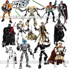 KSZ Star Wars Minifigures Darth Vader General Grievous Clone Jango Fet Figure toys Compatible With Legoe building blocks