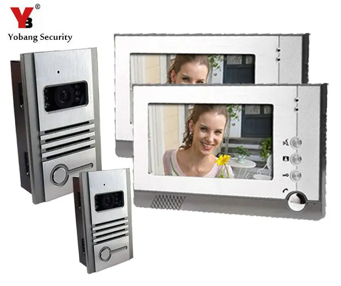 

Yobang Security Yobang Security 7 Inch Video Door Phone Doorbell Intercom Kit,wall clock camera