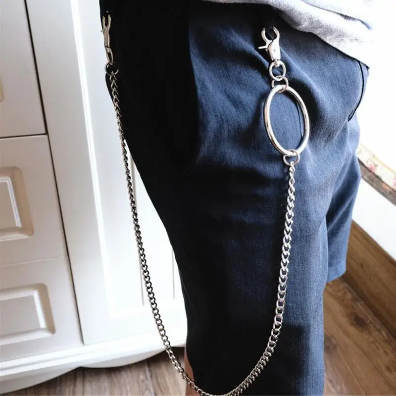 

Silver Metal Biker Rock Punk Wallet Chain Jeans Link Waist KeyChain