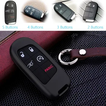 

5 or 4 or 3 or 2 Buttons Aluminium Car Key Case For Jeep Renegade Patriot Grand Cherokee Compass Dodge Journey Chrysler 300C