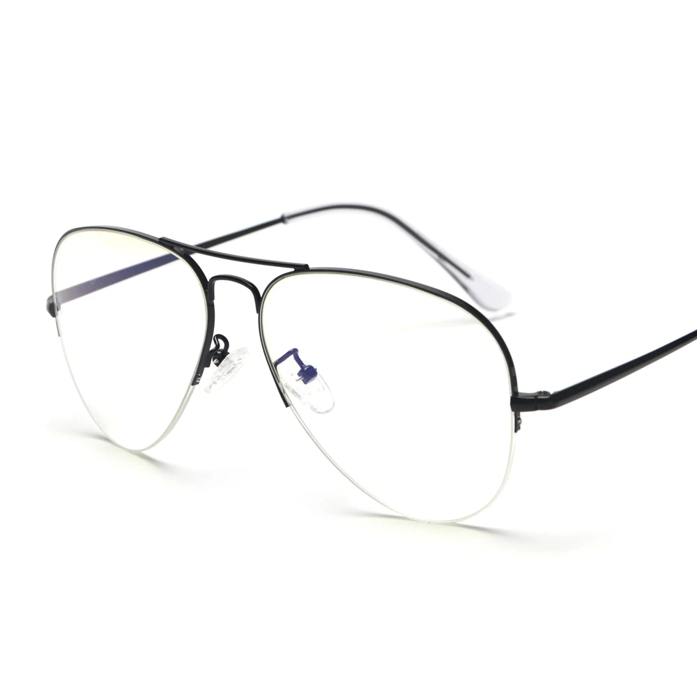 Peekaboo мужские Оптические очки, оправа из розового золота очки против голубого излучения, компьютерные очки, оправа для женщин, половинная оправа из металла