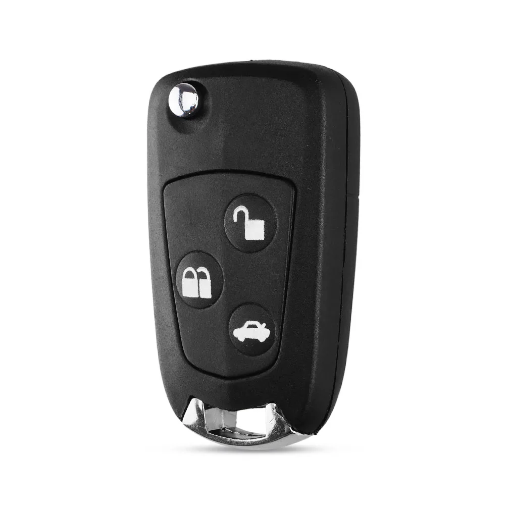 KEYYOU 3 кнопки Uncut Пустой модифицированный складной автомобильный чехол для дистанционного ключа для Ford Mondeo Focus 2 3 Festiva Fiesta чехол для ключей