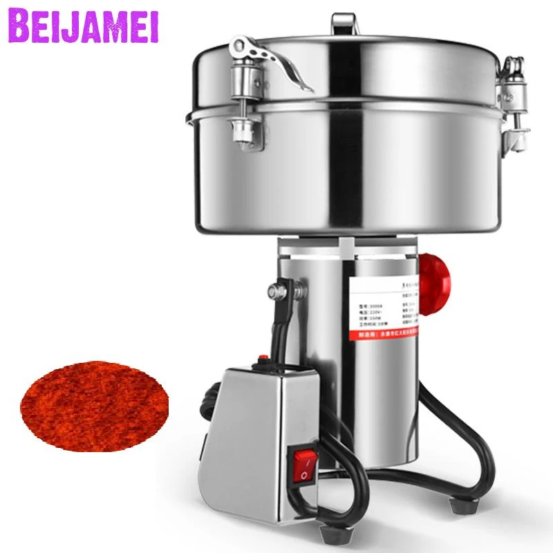 Beijamei Promotion 4500g Swing Type Dry Grain Grinders Electric Rice