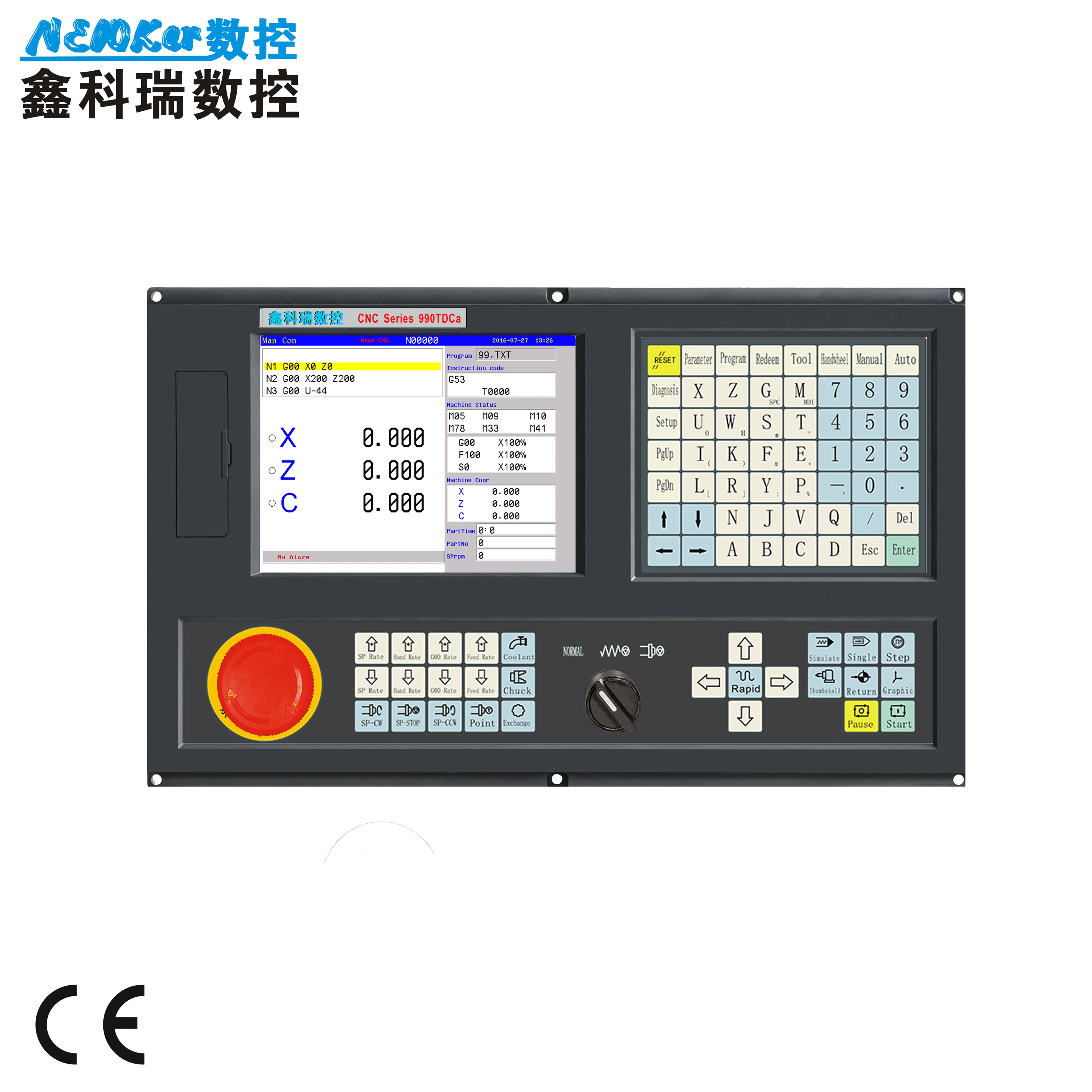 NEWKer-CNC NEW990TDCa серии с замкнутым контуром ЧПУ контроллер для 3 оси токарный станок с ЧПУ