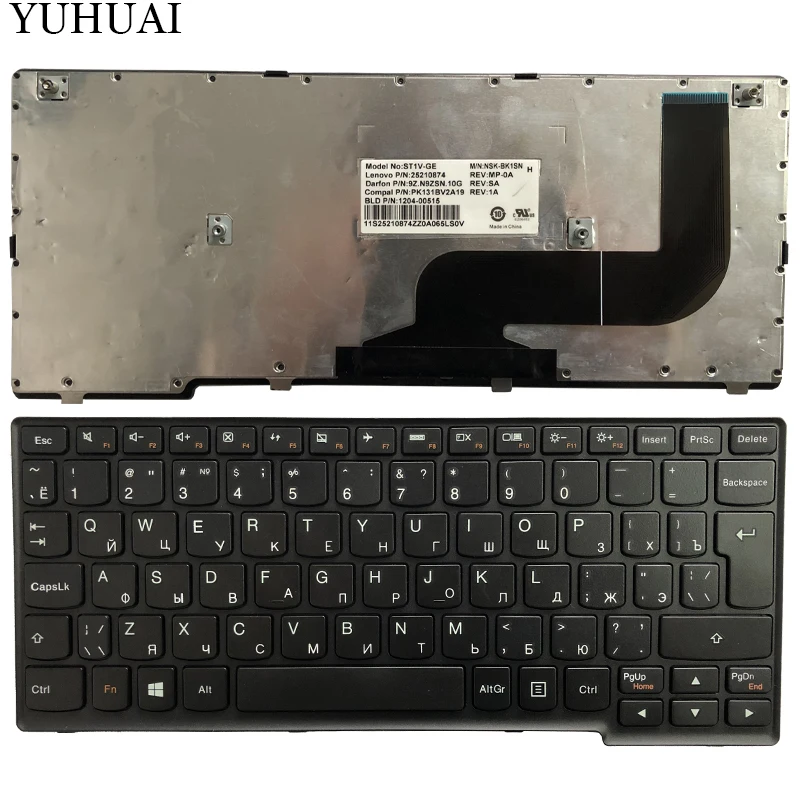 

New for Lenovo Ideapad Yoga 11S Yoga11S-ITH Yoga11S-IFI S215 S215T S210 S210T Russian RU laptop Keyboard black