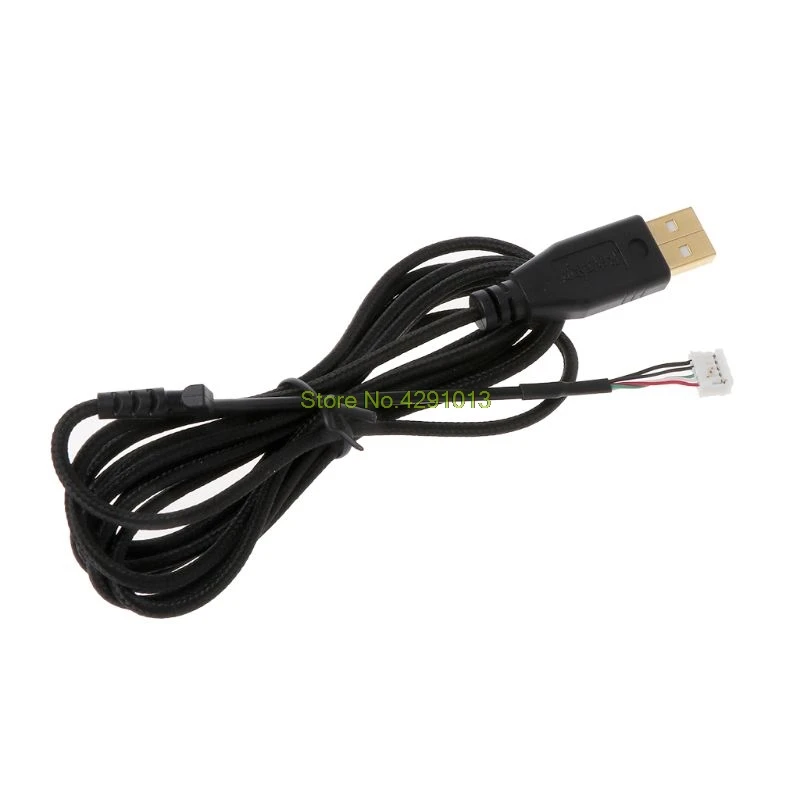 Позолоченный прочный нейлоновый плетеный кабель USB для мыши сменный провод для мыши Naga