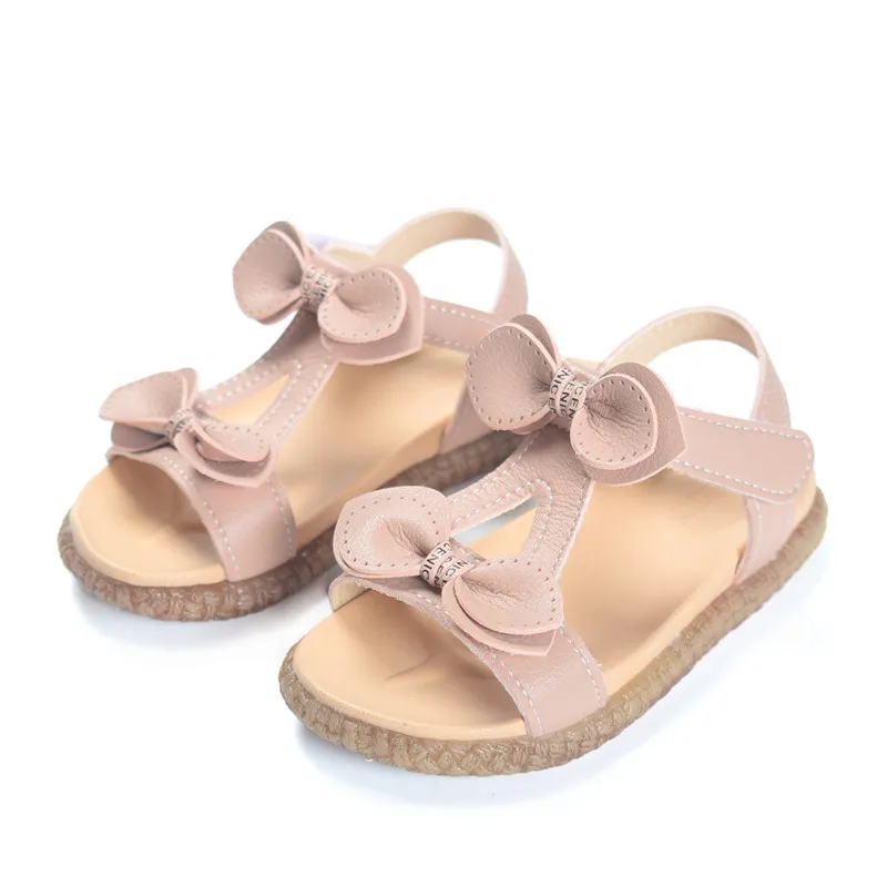 2019 Summer Kids Sandals For Girls Leather Bowtie Princess Toddler Girls Sandals Soft Sole Fashion Children Sandals Size 21-30 2019 Summer Kids Sandals For Girls Leather Bowtie Princess Toddler Girls Sandals Soft Sole Fashion Children Sandals Size 21-30