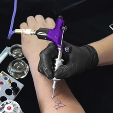 Ротационный тату-пистолет, электрическая тату-машина, Перманентный макияж, боди-арт для электропитания, педаль, иглы, ручка, татуировка