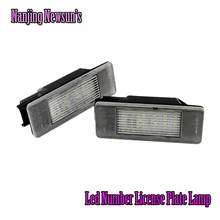 LED Лампа Номерного знака Для PEUGEOT 106 3D Hatchback 508 4D 607 4D 207 2D Для CITROEN C2 3D 5D C3 Нет Ошибка Номерного знака Свет