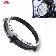

LJBKOALL Black 7" Headlight Bezel Trim Ring Cover For 2014-2017 BMW R Nine T Scrambler