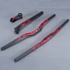 TOMTOU 3K Carbon Mountian Bike Handlebar Sets MTB Horizontal Handlebars Stem And Backward 20 Degree Seatpost Glossy Red - TS2T47 ► Photo 1/6