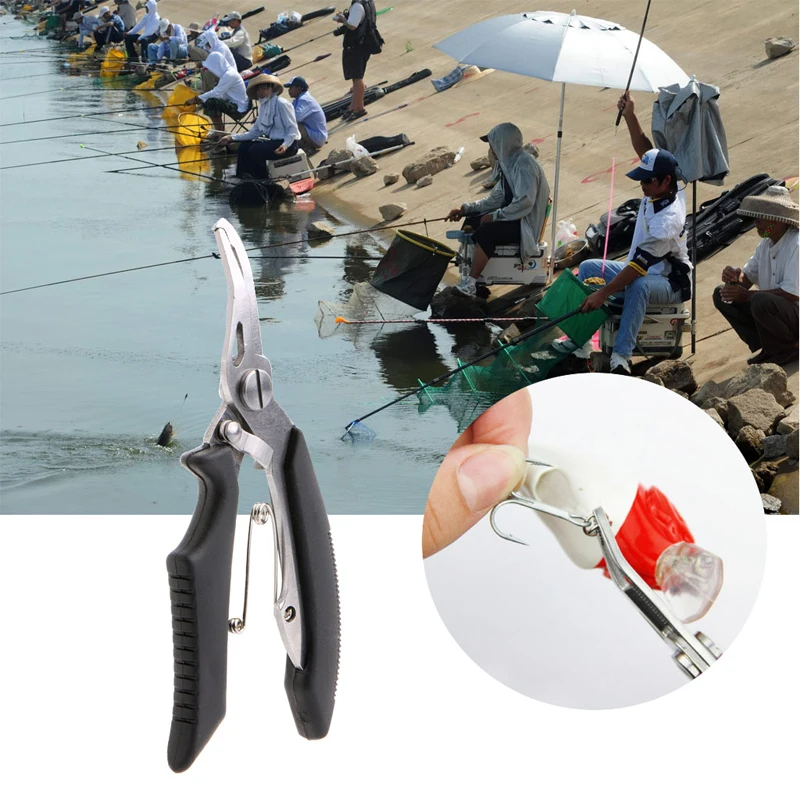 

Multifunction Plier Carp Fishing Tackle Lure Hook Remover Line Cutter Scissors