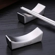 Китайский держатель для палочек 304 из нержавеющей стали японский корейский палочки для еды подставка металлический многоразовый нож ложка, кухонная посуда