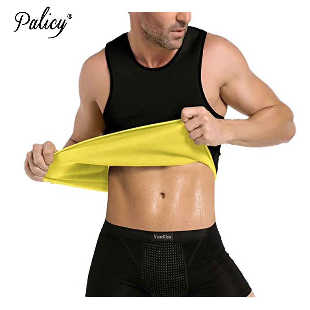 

Palicy Men's Plus Size S-5XL Neoprene Slimming Sauna Vest Male Fat Burner Heat Body Shaper Compression Waist Trainer Tank Top