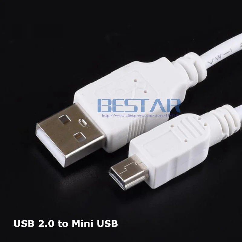 Белый разъем питания постоянного тока MINI USB 5pin 5P папа преобразователь в 2 0 A со