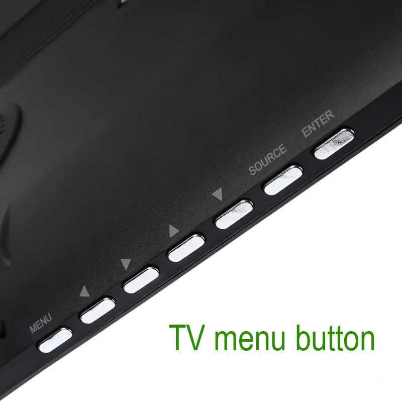  JUNKE HD Portable TV 14 Inch Digital And Analog Led Televisions Support TF Card USB Audio Video Pla