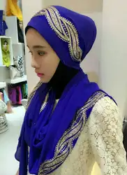 Хиджаб мерцание шарф блестящие шаль арабские головной платок 170 см X 70 см 10 шт./лот бесплатная доставка