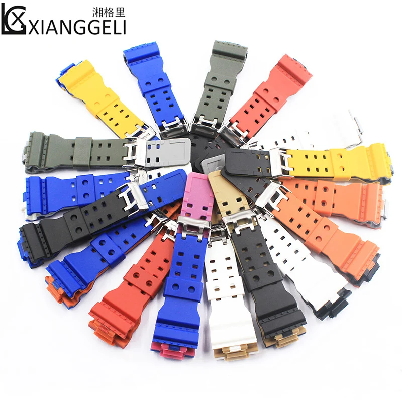 Аксессуары для часов двухцветные штырьковые ремешки с пряжкой Casio мужчин и