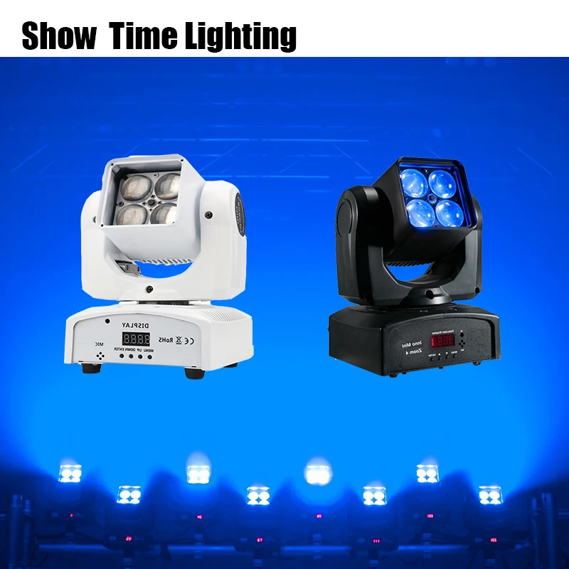 

Beam wash 2 IN 1 mini Led beam moving head lite with zoom 4pcs RGBW 4 IN 1 moving head professional stage KTV DJ Party lite