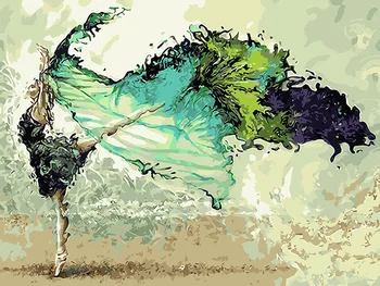 

CAMMITEVER 5D DIY Diamond Embroidery Oil Beautiful Woman Dance Dancer Diamond Painting Cross Stitch Full Drill Mosaic Decoration