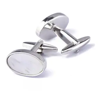 

Mother of Pearl Mens Cufflinks Gift Mens Cuff Links Oval