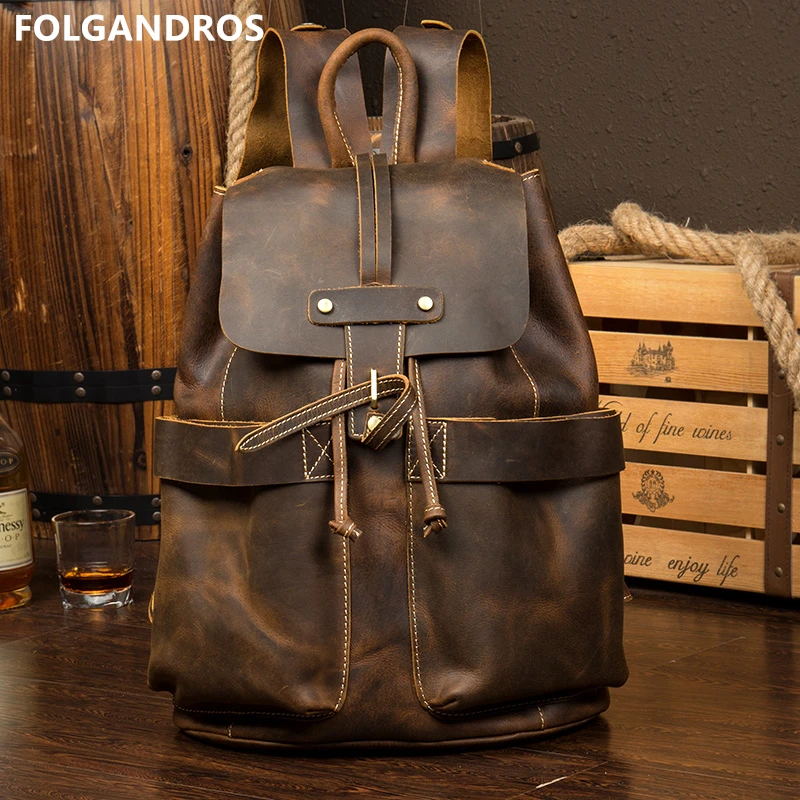 2017 New Genuine Leather Backpacks Brand Fashion College Student 2017 New Genuine Leather Backpacks