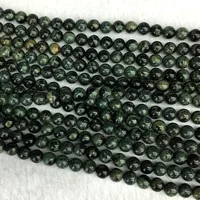 Натурального темно-зеленый Kambaba круглая яшма Jewellery свободные маленький шарик бисер 6 мм 8 мм 10 мм 12 мм 15 