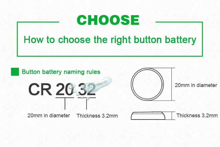 kpay 20pcs CR2032 Button Batteries BR2032 DL2032 ECR2032 Cell Coin Li-lon Battery 3V CR 2032 For Watch Electronic