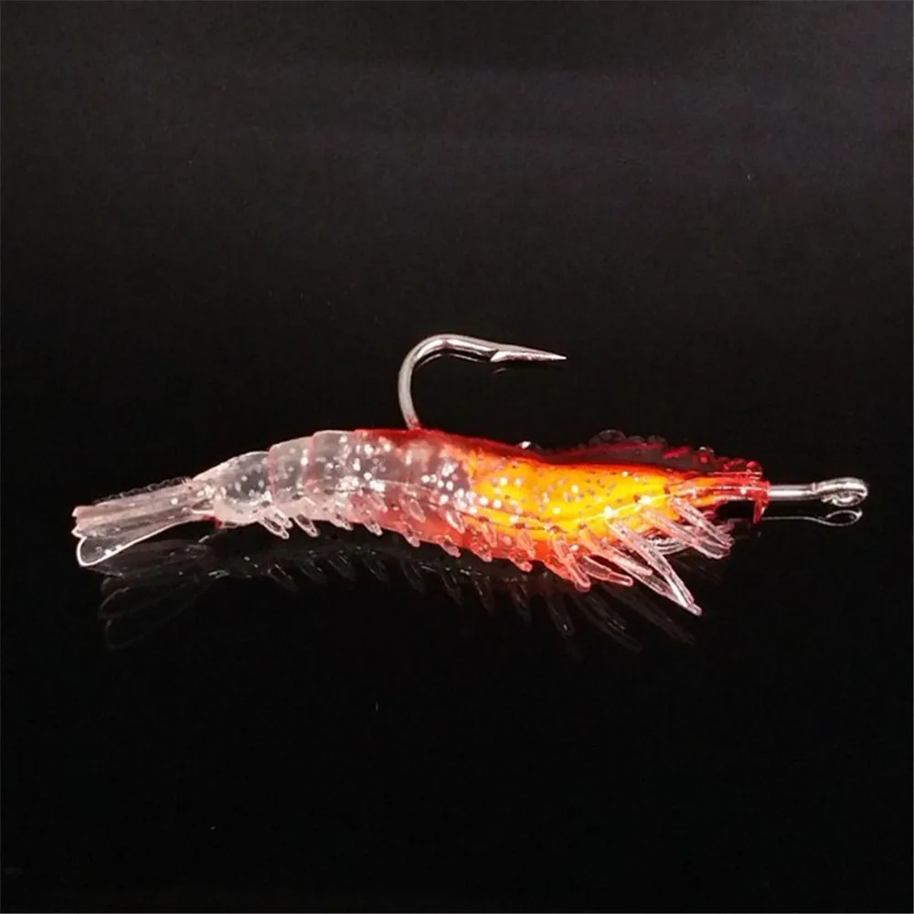 FISHINAPOT 4 шт./компл. 6 см/3 г рыболовная Мягкая приманка креветка рыба свинец