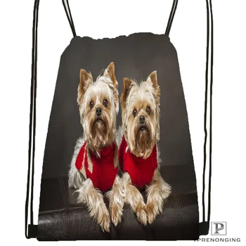 

Custom Classic Yorkshire Terrier Drawstring Backpack Bag Cute Daypack Kids Satchel (Black Back) 31x40cm#180531-02-28
