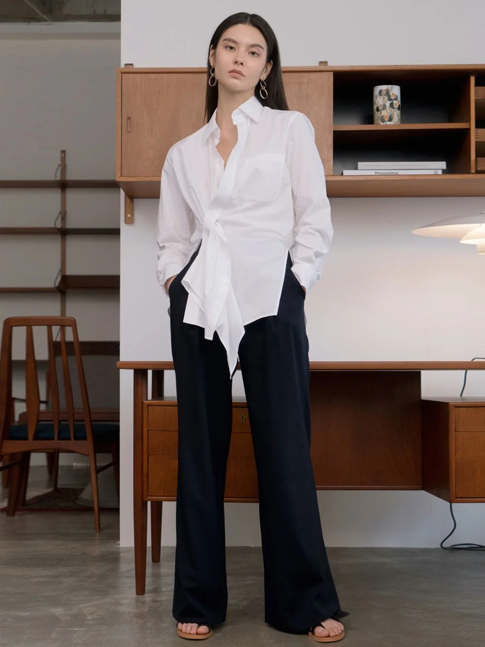 

AEL Fashion Irregular Women's Ruched White Shirt Casual Sexy Tops Long Sleeve Pure Cotton Blouse 2019 Hight Quality Clothing