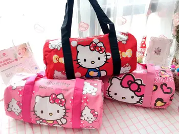 

Cartoon Hello Kitty Melody Doraemon Twin Star Handbags Women Travel Bags Girls Shoulder Bag Big Capacity Travel Bag canvas Tote