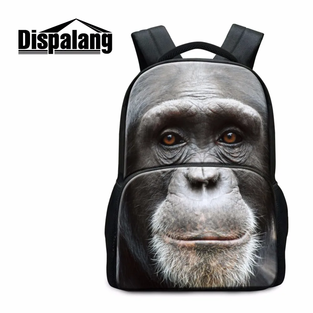 

Dispalang custom design gorilla owl school backpacks for college students 17 inch women backpack laptop bagpack travel knapsack