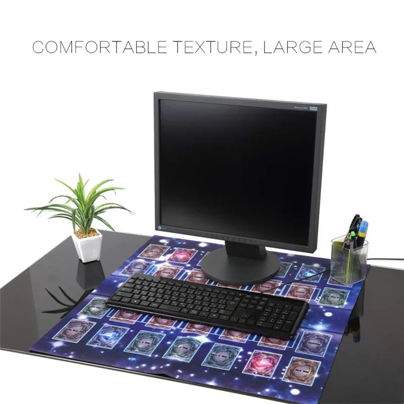 Резиновый игровой коврик 60x60 см для соревнований в стиле Галактики игры карты Yu gi