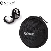 ORICO Portable Case for Headphones Case Mini Zippered Round Storage Hard Bag Headset Box for Earphone