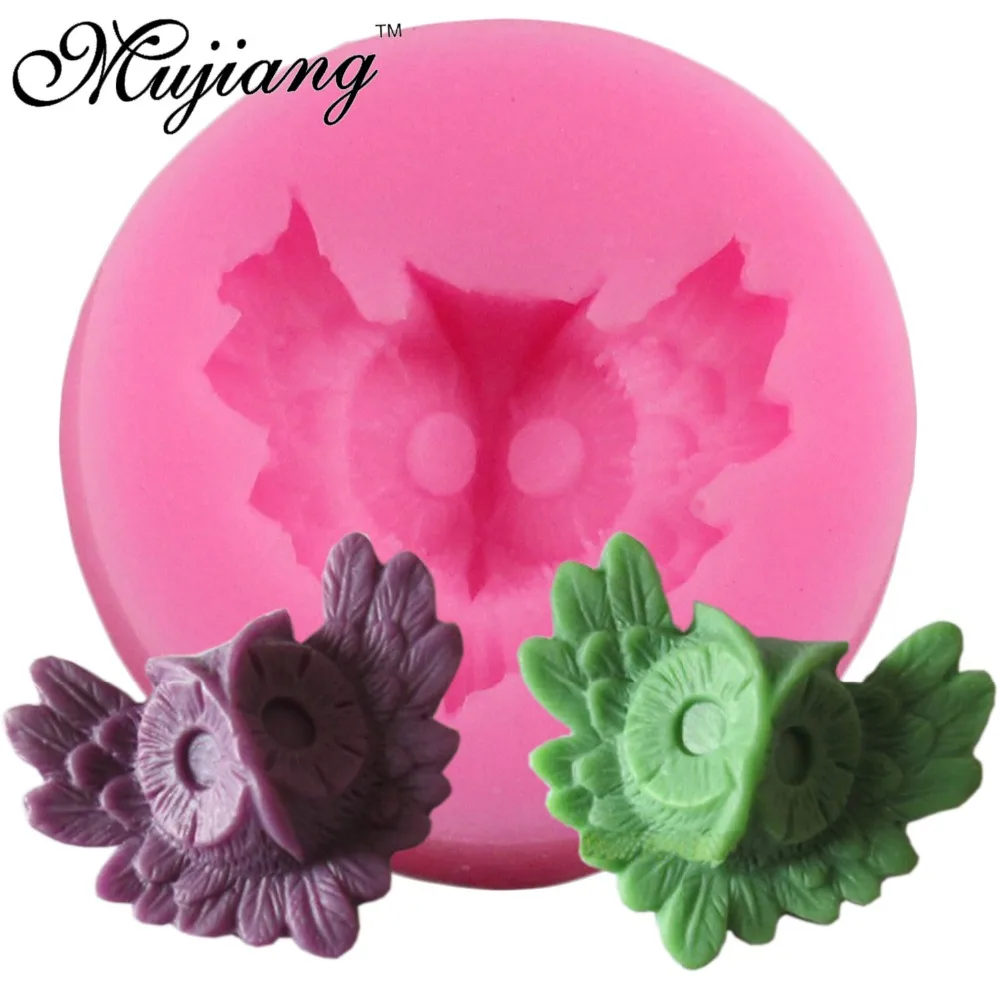 

Mujiang Owl Animal Silicone Mold Fondant Cake Decorating Tools Resin Soap Candle Molds 3D Candy Jelly Chocolate Gumpaste Moulds