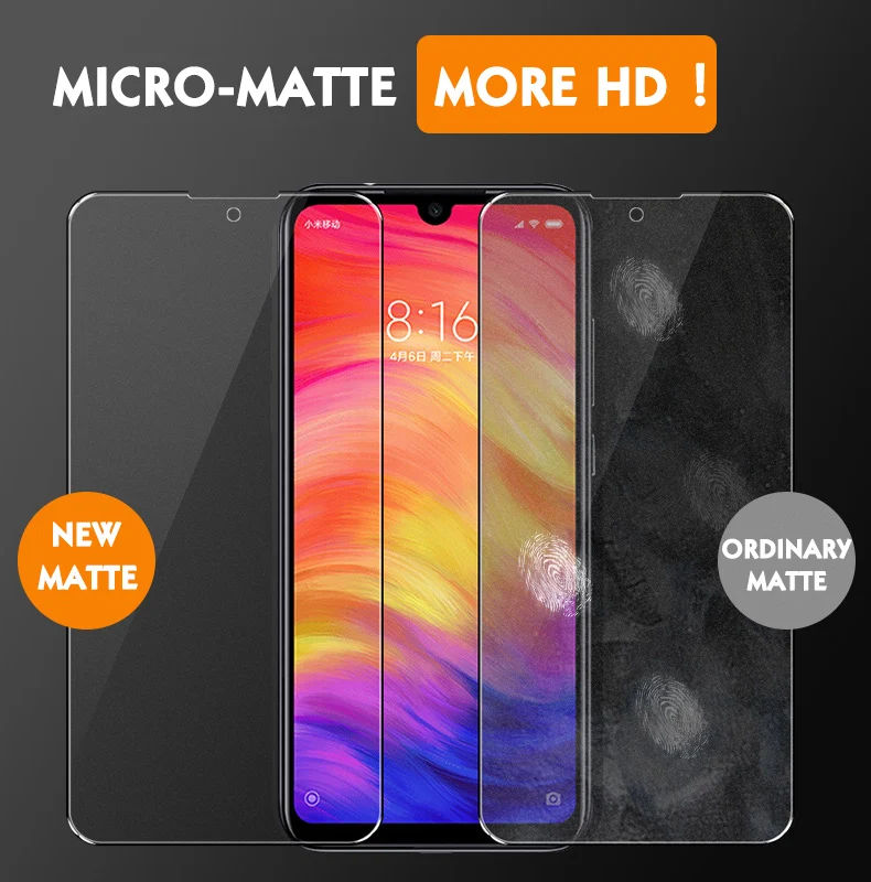 2 шт, матовое закаленное стекло для Xiaomi Redmi Note 7 6 Pro, Защита экрана для Xiaomi Redmi note7 pro, Защитное стекло для Redmi 7