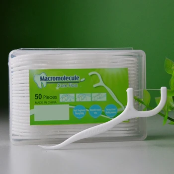 

50pcs/box Food Grade High Polymer Dental Floss Teeth Stick Tooth Picks Brush Teeth Clean High Quality 051#