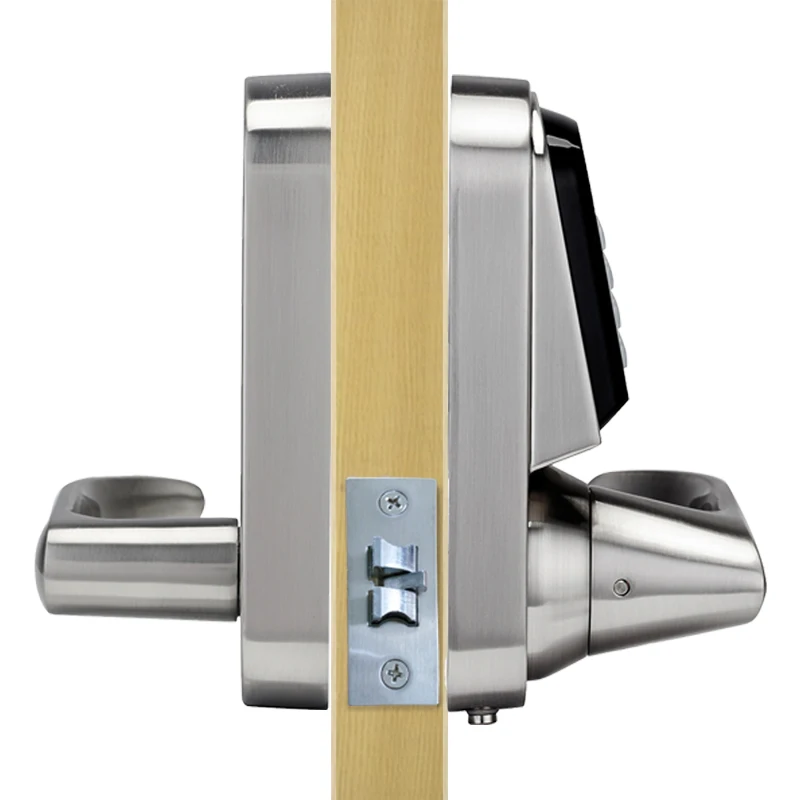 LACHCO Smart phone Bluetooth Door Lock with Combination Satin Chrome Bluetooth-enabled APP Code Smart Entry Keyless A18071BSAP LACHCO Smart phone Bluetooth Door Lock with Combination Satin Chrome Bluetooth-enabled APP Code Smart Entry Keyless A18071BSAP