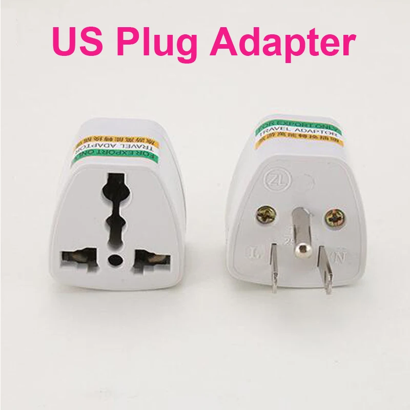 Универсальный адаптер US plug конвертер, подходит для США, Канады, Японии, Бразилии, Филиппин, Таиланда, Тайваня и т. д