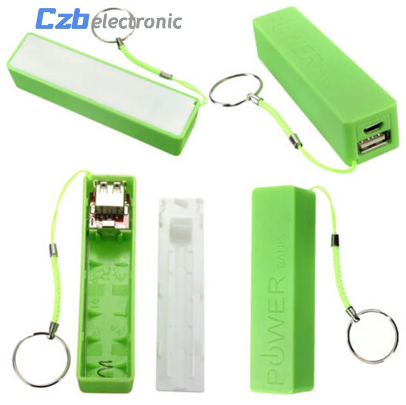 USB Power Bank Case Kit 18650 Battery Charger DIY Box Boost Module Green 1