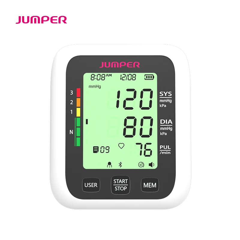 Portable Digital Upper Arm Blood Pressure Monitor Heartbeat test Health care monitor Cuff Tonometer (1)