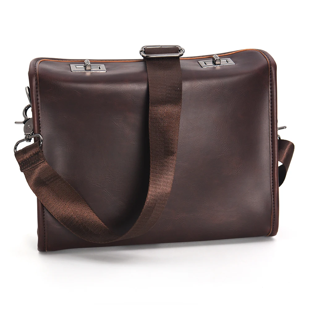 Men's Briefcase Vintage Men's Briefcase PU Leather Briefcase Bussiness