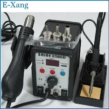 ЖК-дисплей Дисплей горячий воздух паяльной станции Термовоздуходувы+ припой 220 В со многими Подарки 220 В Saike 8586D