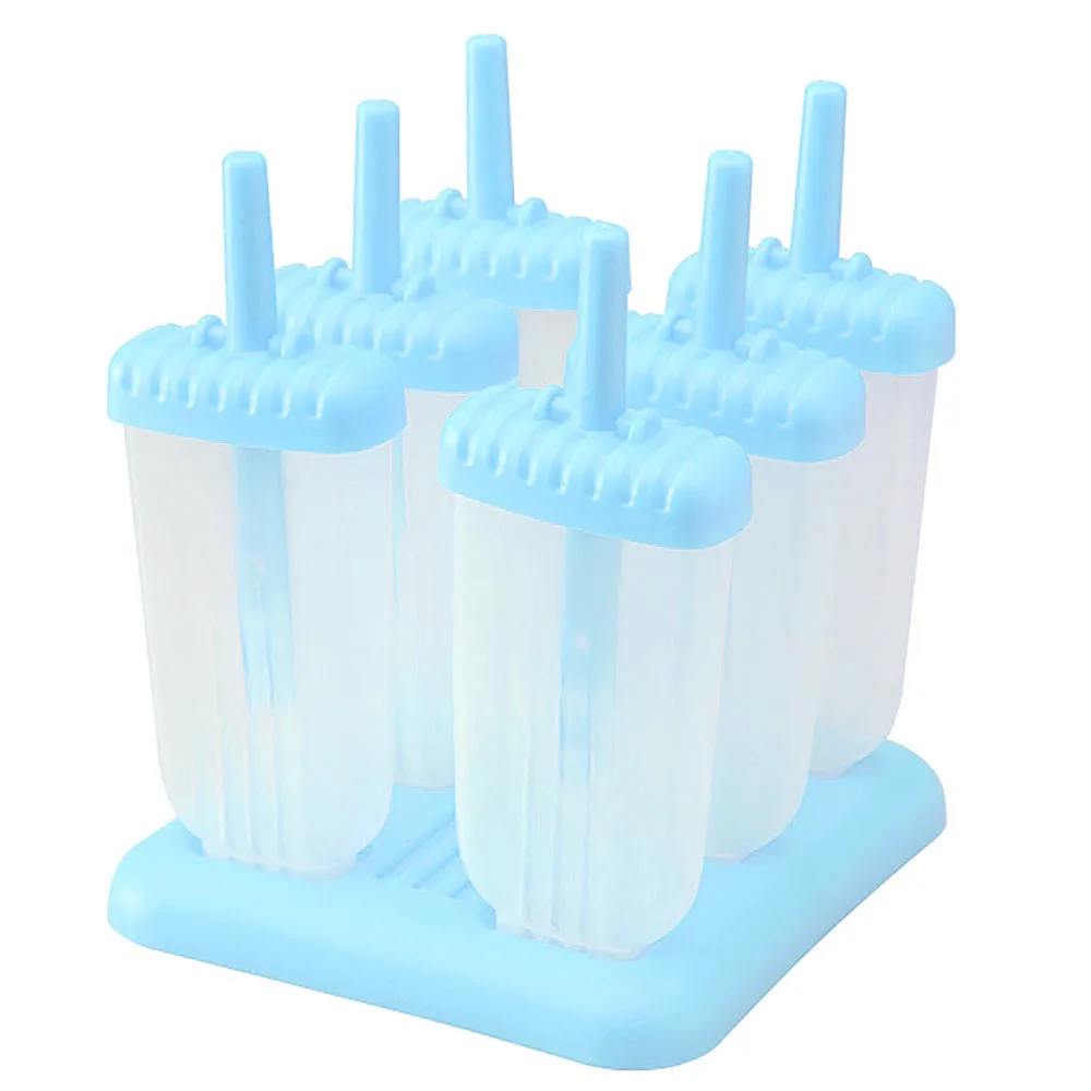

6Pcs/Set Cell Mini Popsicle Mold Tray Ice Cream Frozen Maker Kitchen Tool New