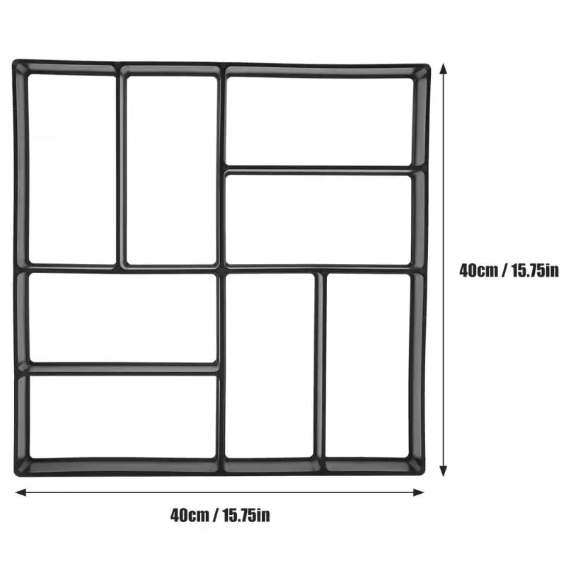 Тротуарная Плитка бетонные формы форма плацдарма сад Газон Путь асфальтоукладчик ходить для плесени DIY пластик путь чайник Плесень