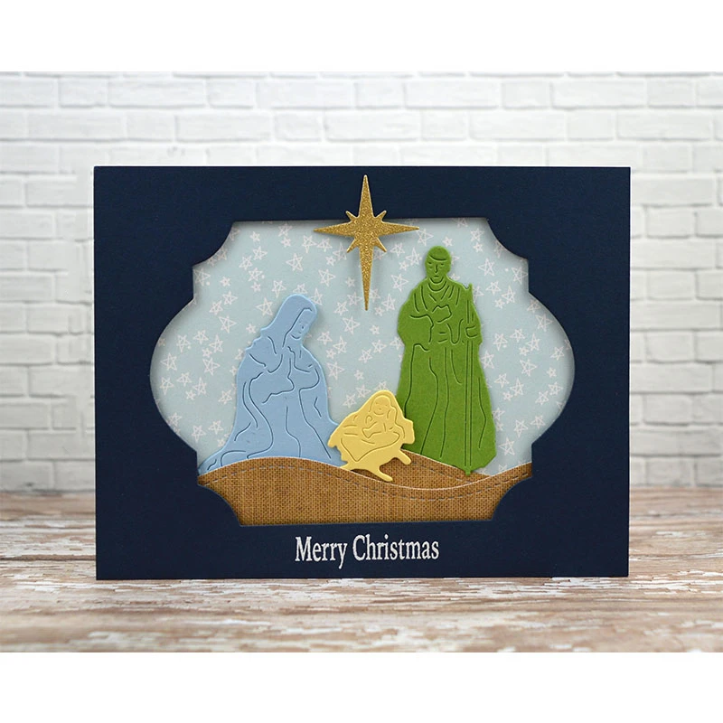 

Birth of Jesus Metal Cutting Dies for DIY Scrapbooking Embossing Paper Cards Making Crafts Supplies Newest 2019 Diecuts